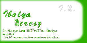 ibolya meresz business card